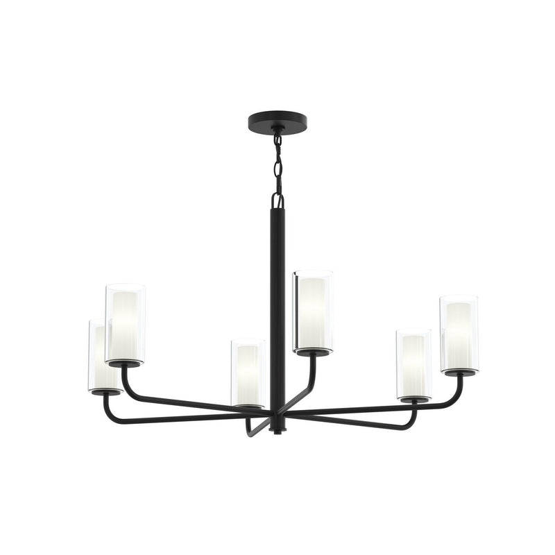 Mack 6-Light Chandelier in Matte Black