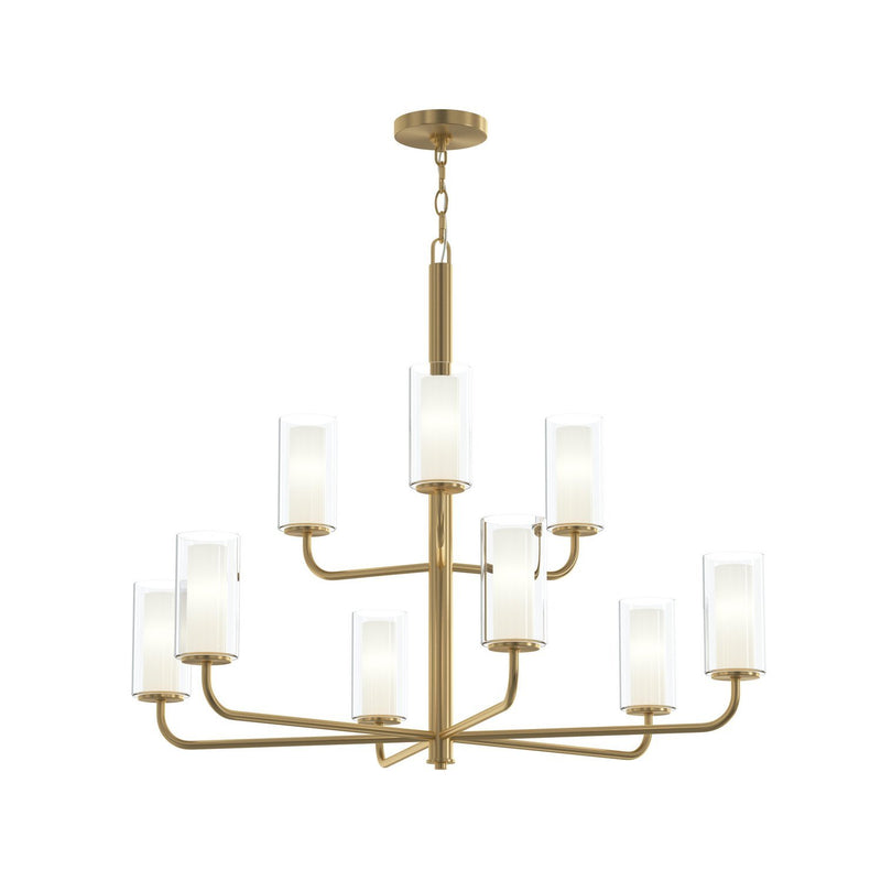 Mack 9-Light Chandelier in Brushed Gold