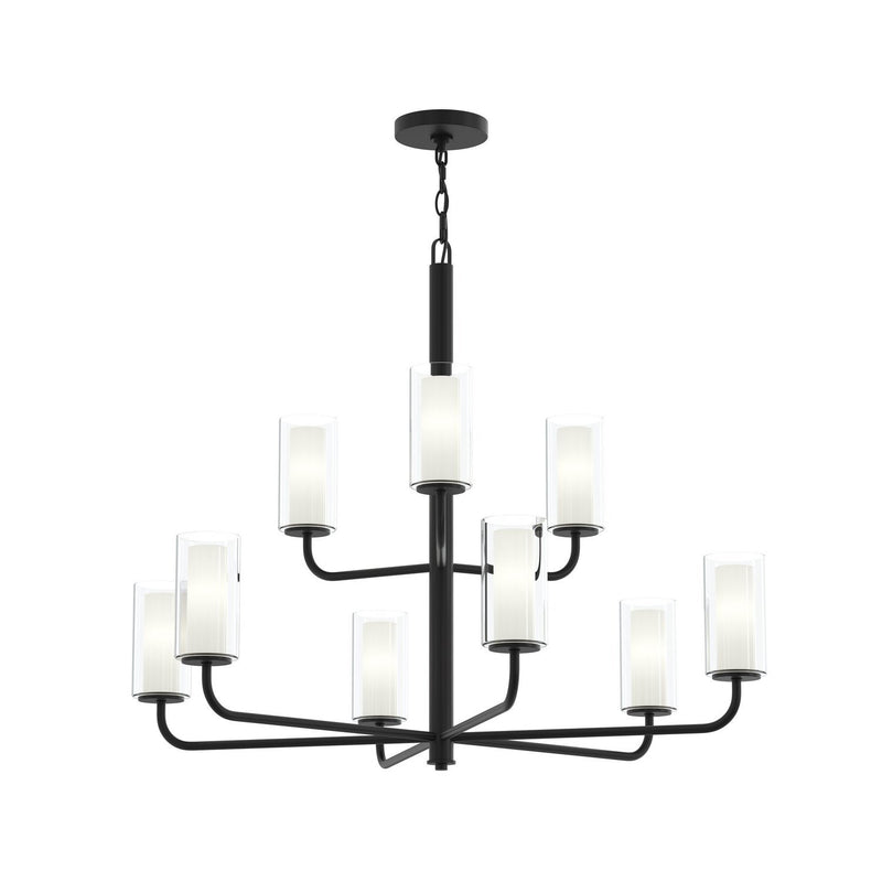 Mack 9-Light Chandelier in Matte Black