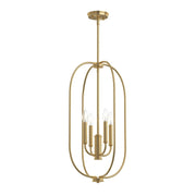 Reines 4-Light Pendant in Brushed Gold