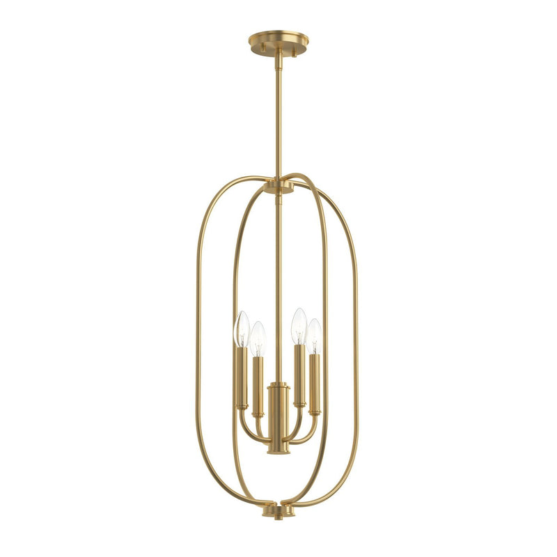 Reines 4-Light Pendant in Brushed Gold