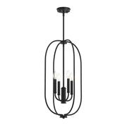 Reines 4-Light Pendant in Matte Black