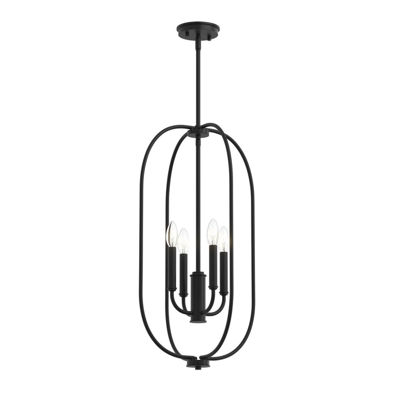 Reines 4-Light Pendant in Matte Black