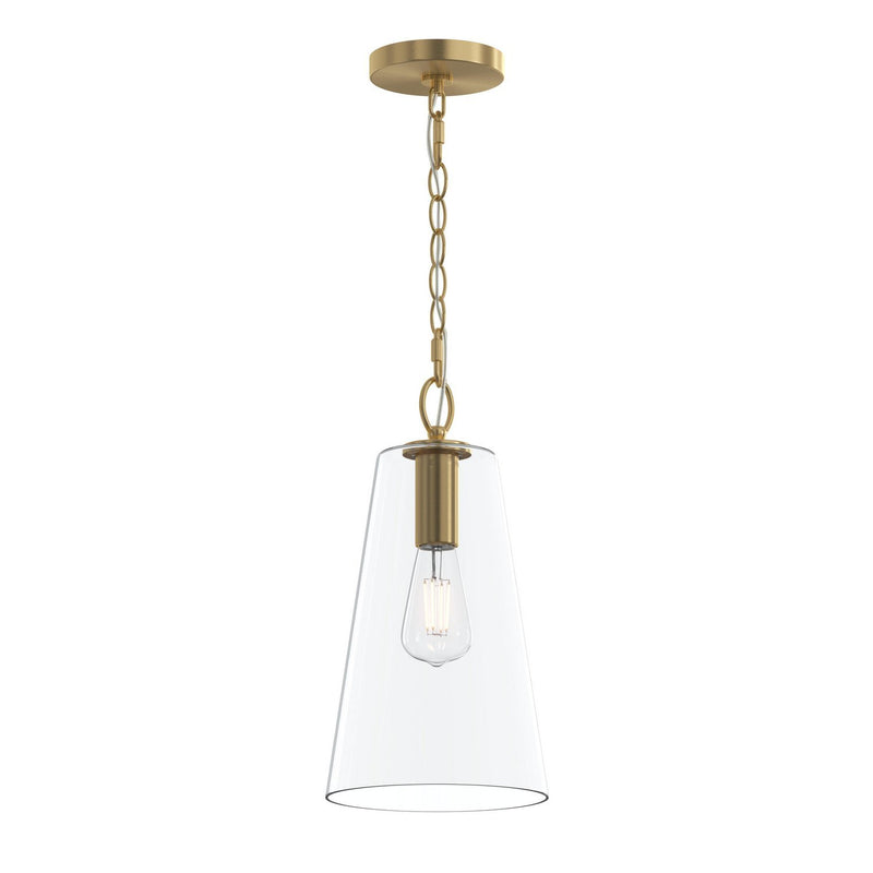 Jheni Mini Pendant in Brushed Gold