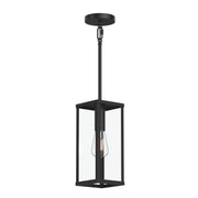 Ryle Outdoor Lantern Pendant in Matte Black