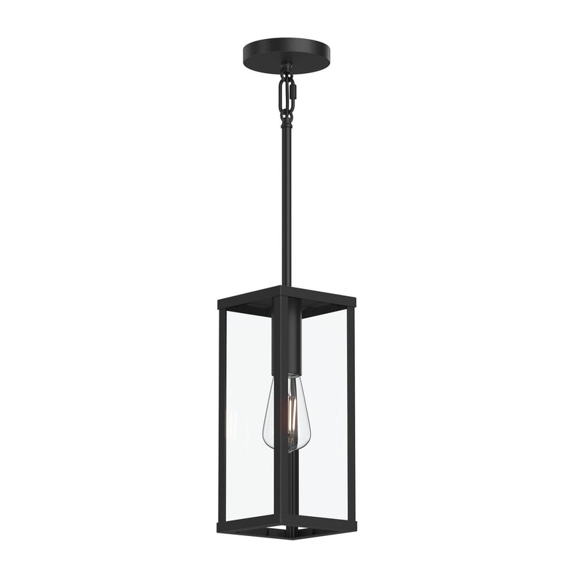 Ryle Outdoor Lantern Pendant in Matte Black