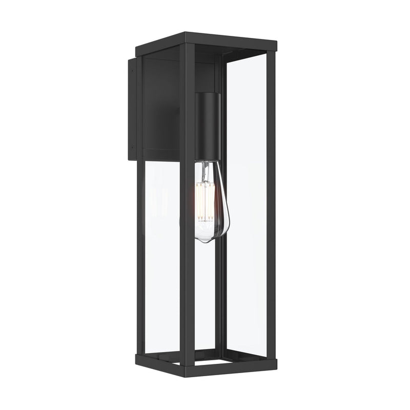 Ryle Large Outdoor Wall Lantern in Matte Black