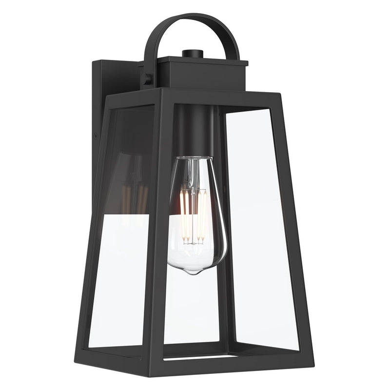 Hedry Medium Outdoor Wall Lantern in Matte Black