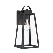 Hedry Large Outdoor Wall Lantern in Matte Black