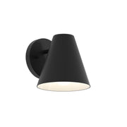 Mik Medium Outdoor Wall Sconce in Matte Black