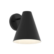 Mik Large Outdoor Wall Sconce in Matte Black