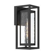 Shaw Small Outdoor Wall Lantern in Black