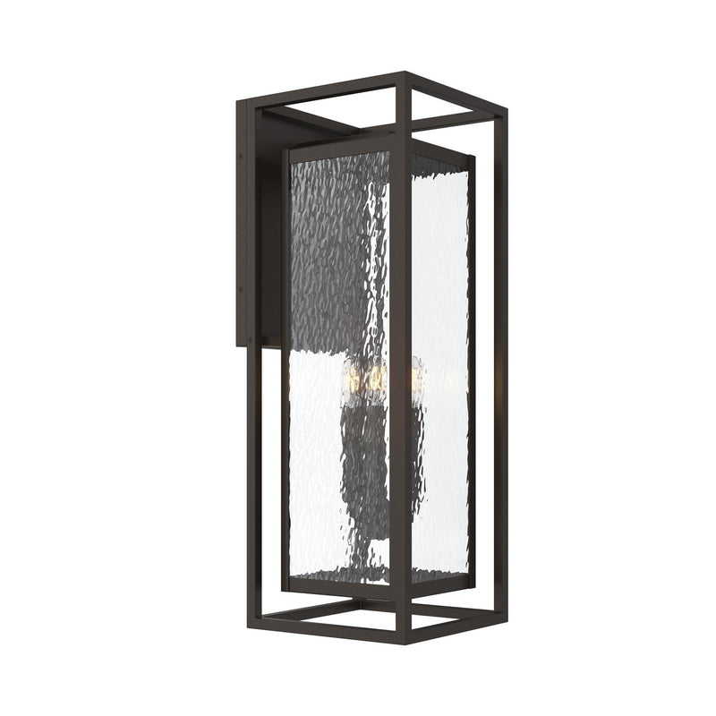 Shaw 3-Light Outdoor Wall Lantern in Antique Bronze