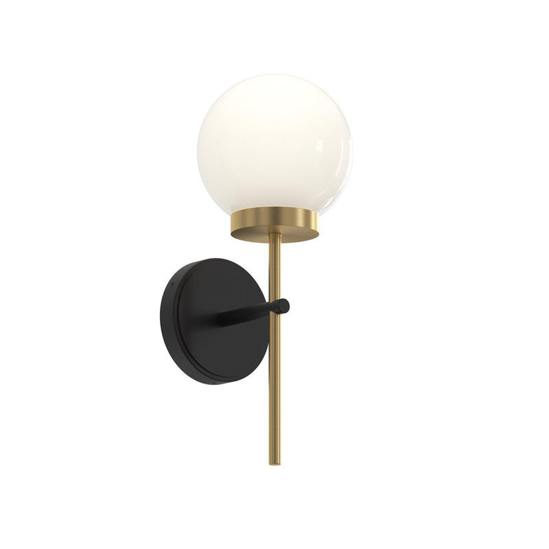 Rigsby Wall Sconce in Matte Black and Brushed Gold