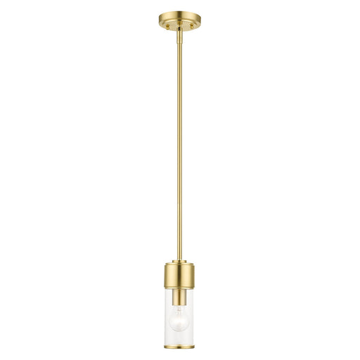 Quincy Mini Pendant in Satin Brass