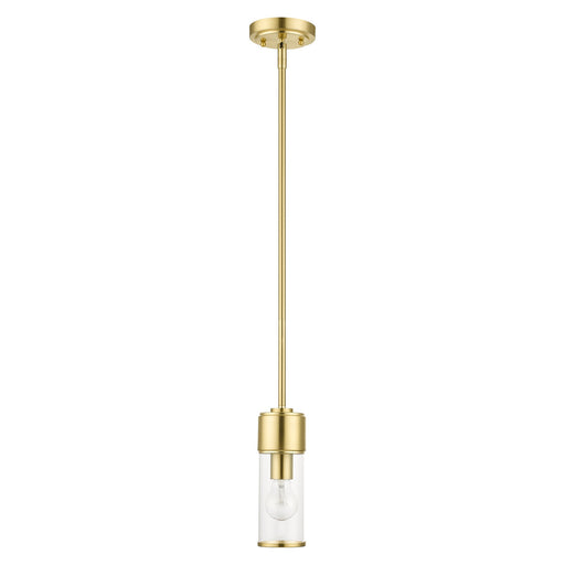 Quincy Mini Pendant in Satin Brass