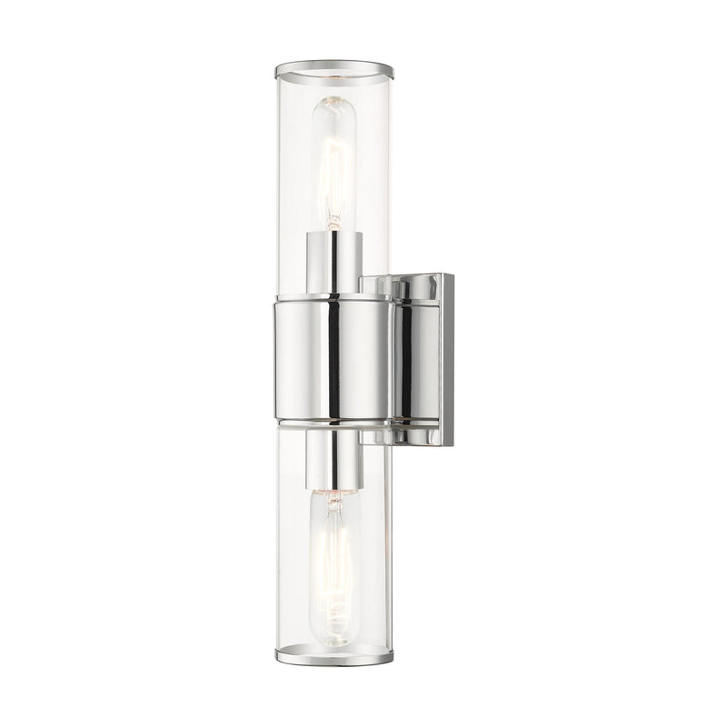 Quincy 2-Light ADA Bath Vanity Light in Polished Chrome