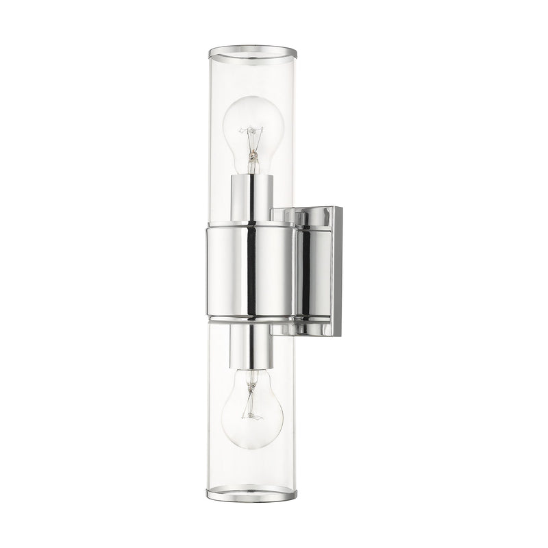 Quincy 2-Light ADA Bath Vanity Light in Polished Chrome