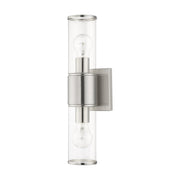 Quincy 2-Light ADA Bath Vanity Light in Brushed Nickel
