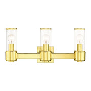 Quincy 3-Light ADA Bath Vanity Light in Polished Brass