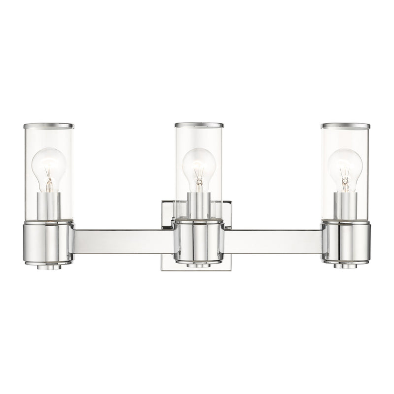 Quincy 3-Light ADA Bath Vanity Light in Polished Chrome