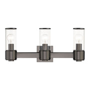 Quincy 3-Light ADA Bath Vanity Light in Black Chrome