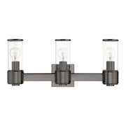 Quincy 3-Light ADA Bath Vanity Light in Black Chrome