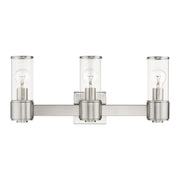 Quincy 3-Light ADA Bath Vanity Light in Brushed Nickel