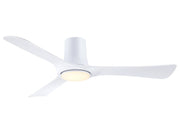 Corke 52" Hugger Ceiling Fan with LED Light in Matte White