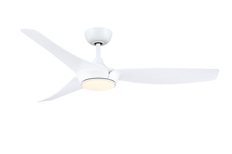 Lizza 56" Ceiling Fan with LED Light in Matte White