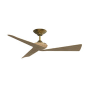 Yogi 52" Ceiling Fan in Brushed Satin Brass / Natural Blades
