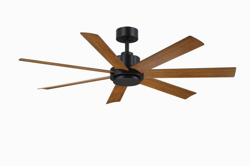 Pendry 56" Outdoor Ceiling Fan in Black / KOA Blades