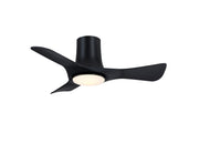 Corke 36" Hugger Ceiling Fan with LED Light in Black