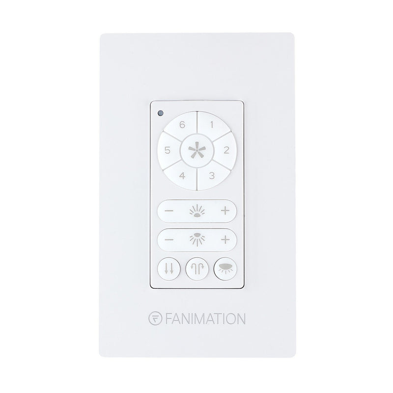 Fanimation DC Motor Wall Control with 6 Speeds and Up/Down Light in White