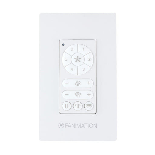 Fanimation DC Motor Wall Control with 6 Speeds and Up/Down Light in White