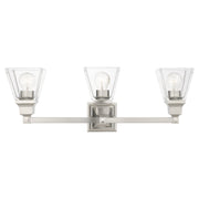 Mission 3-Light Bath Vanity Light in Brushed Nickel