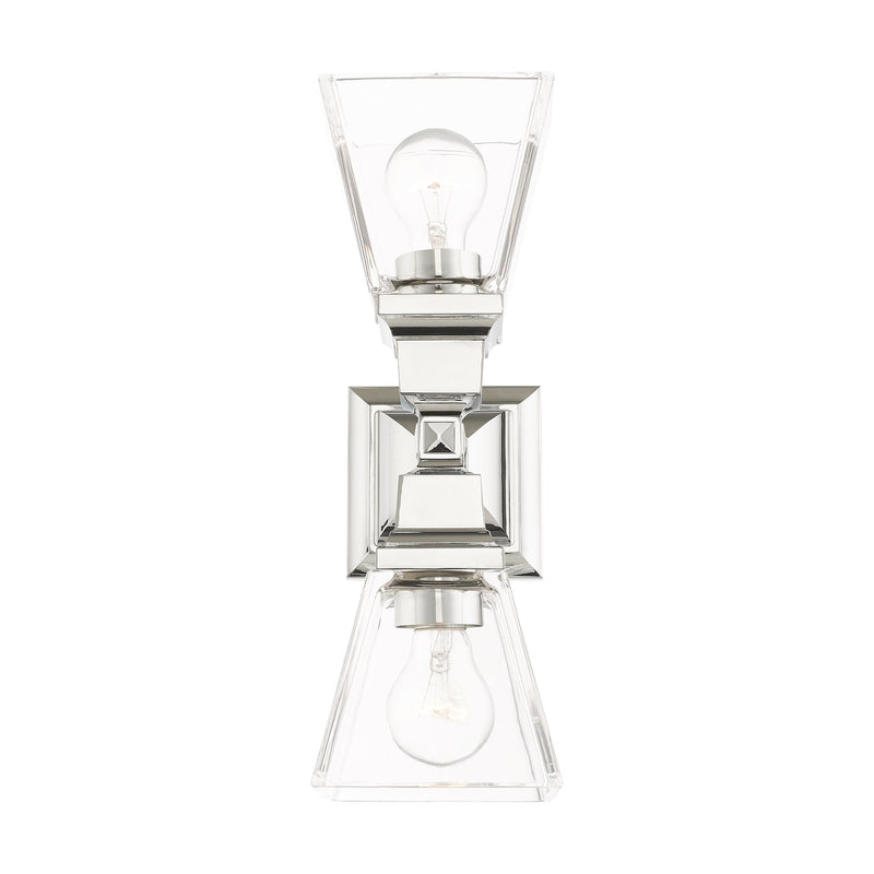 Mission 2-Light Wall Sconce in Polished Chrome