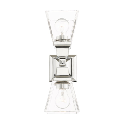 Mission 2-Light Wall Sconce in Polished Chrome