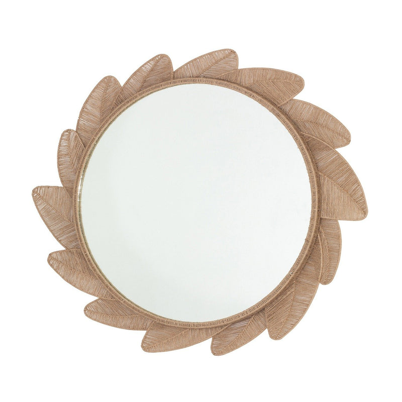 Foglie Mirror in Jute