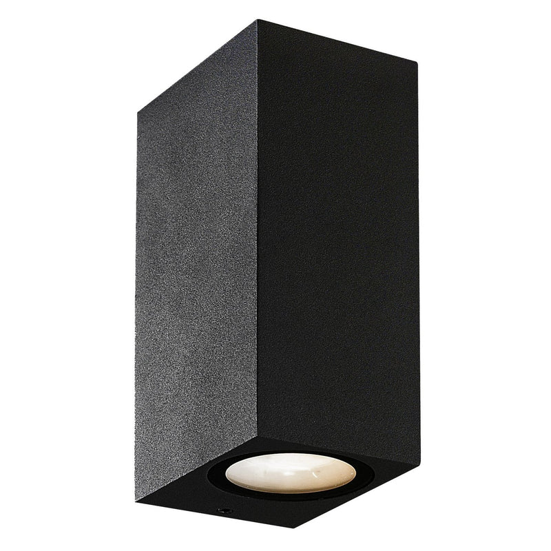 Dale 2-Light 5.75" Outdoor Wall Light in Black