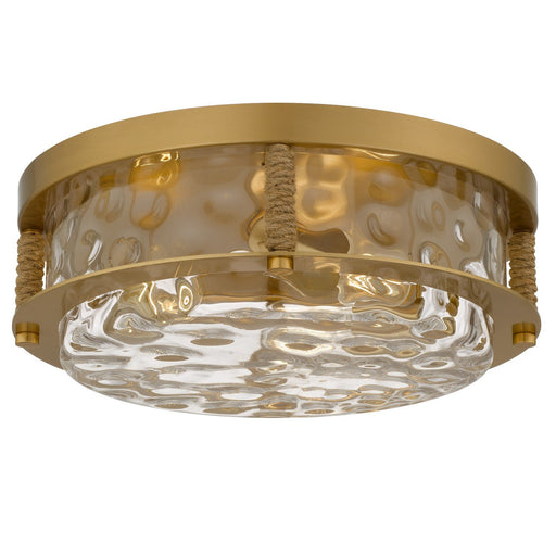 Baltic 3-Light Flush Mount in Brushed Gold
