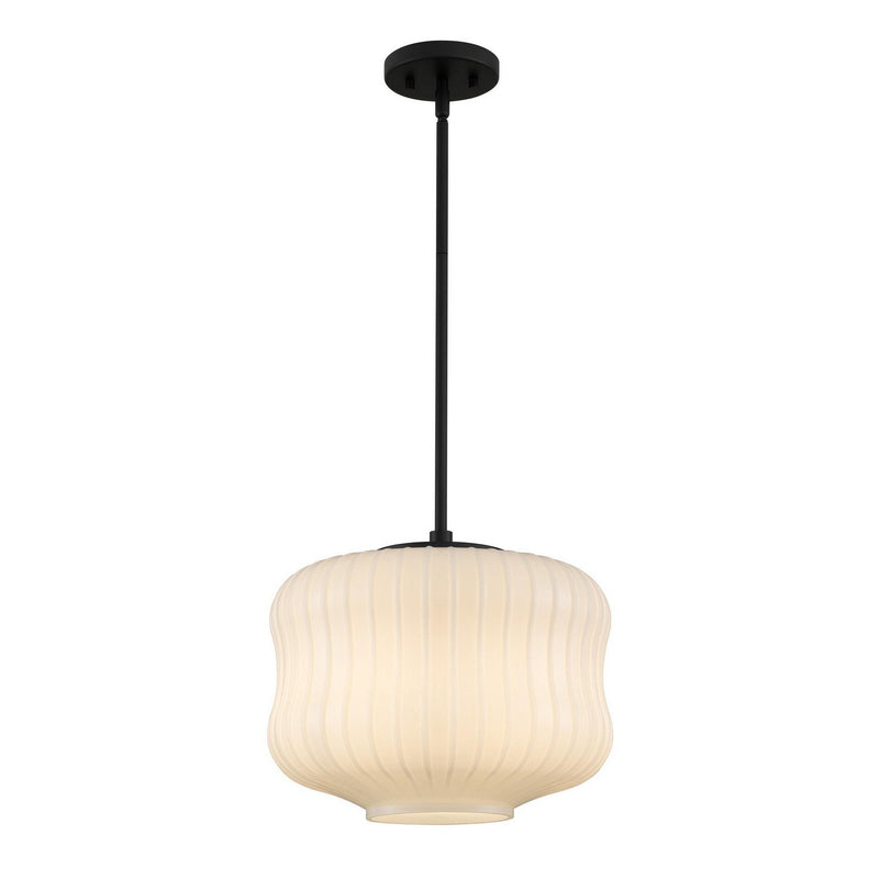 Cara Pendant in Matte Black