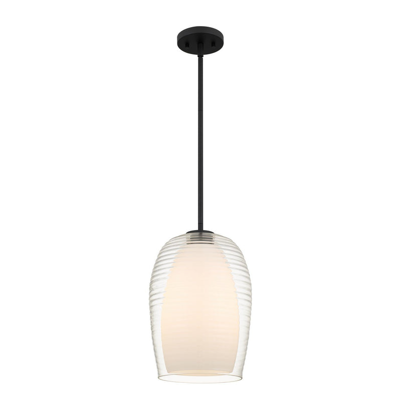 Evelynn Mini Pendant in Matte Black