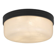 Langford 3-Light Flush Mount in Matte Black