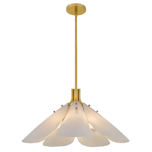 Milton 5-Light Pendant in Light Gold