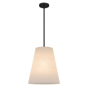 Peregrine Alabaster Glass Pendant in Matte Black