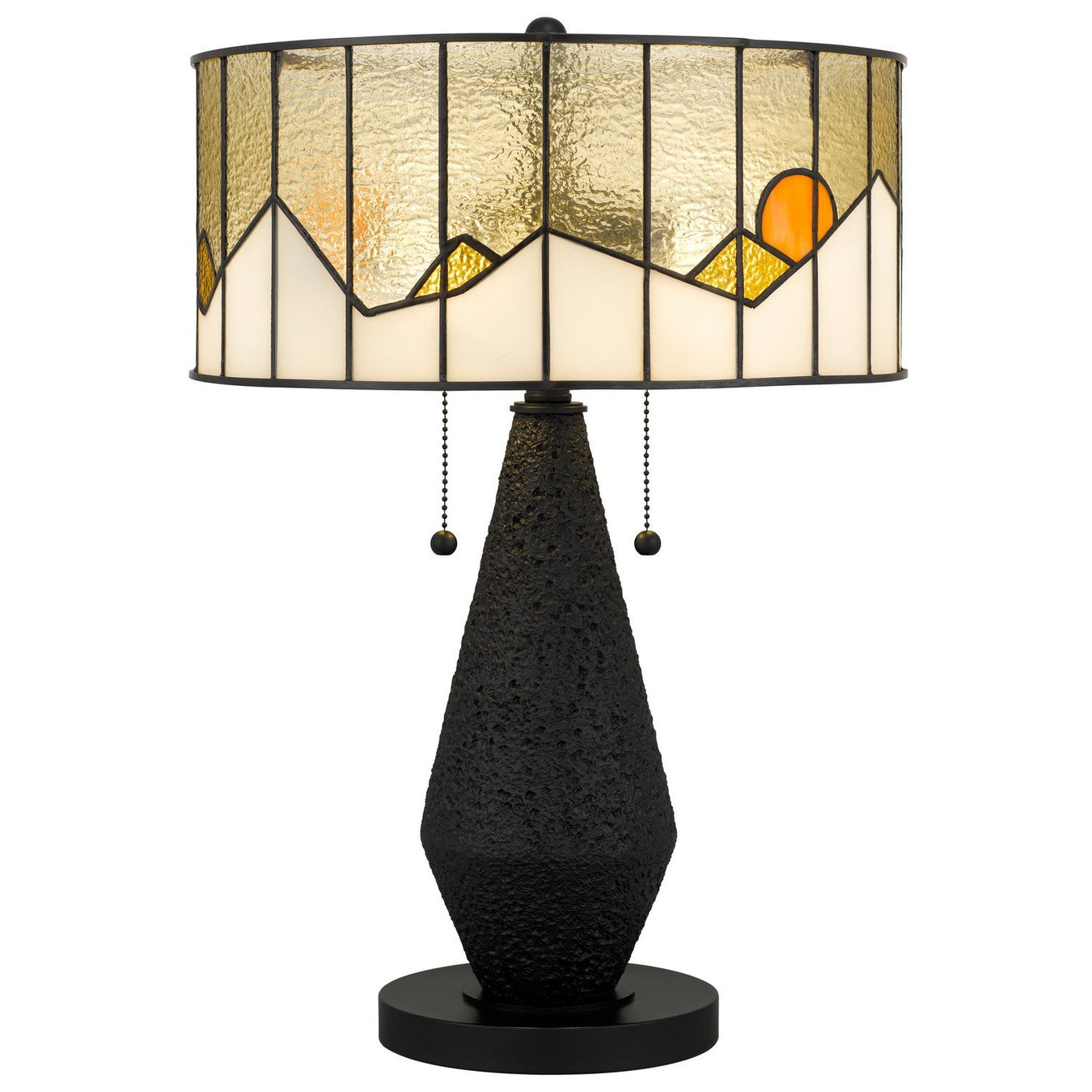 Blackwood 2-Light Table Lamp in Matte Black