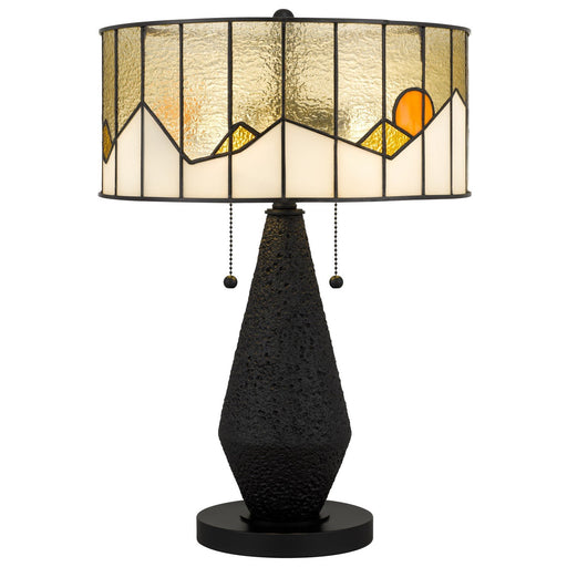 Blackwood 2-Light Table Lamp in Matte Black