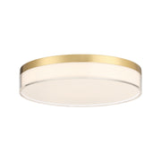 Clarion 11" LED Flush Mount in Brass
