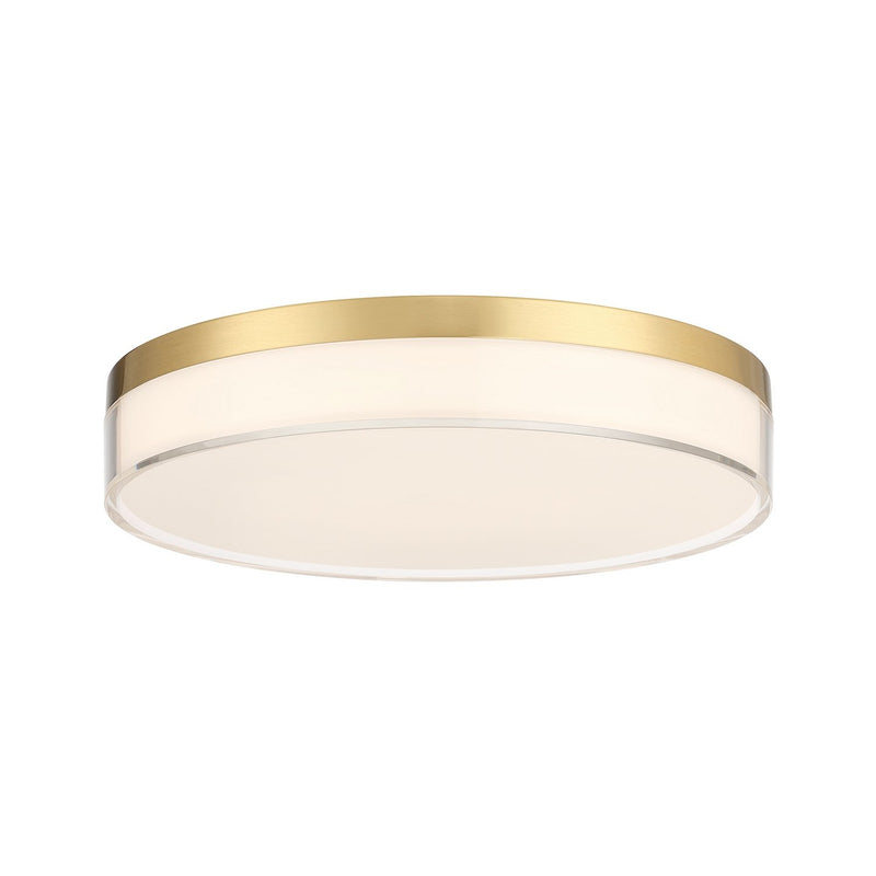 Clarion 11" LED Flush Mount in Brass